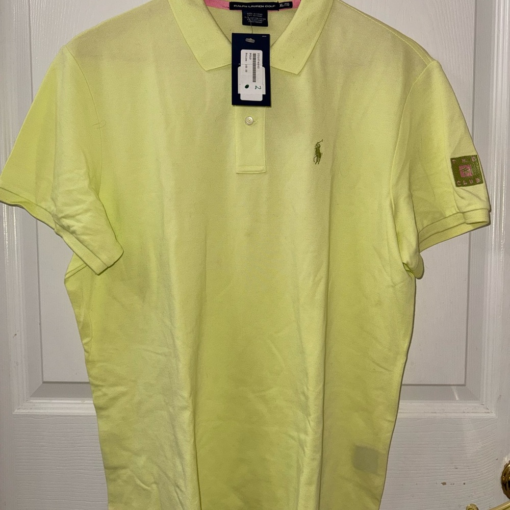 Ralph Lauren Women’s Light Yellow Polo Golf Shirt